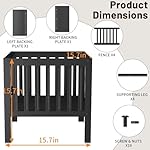 16-Inch Square Steel Grating Fire Pit in Black - Portable and Durable,Perfect for Backyard, Camping, and Bonfire Gathering Outdoor - Image 5