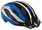 Schwinn Intercept Bike Helmet, Easy Adjustable Dial For Custom Fit, Youth, Silver/Blue