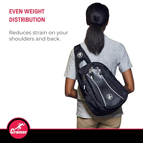 Image of Cramer Sling Pack Elite, Small Athletic Trainer Bag for Carrying Supplies, Cross Body Travel Bag for Trainers, Single Strap Organizing Backpack with Ample Storage and Easy Access