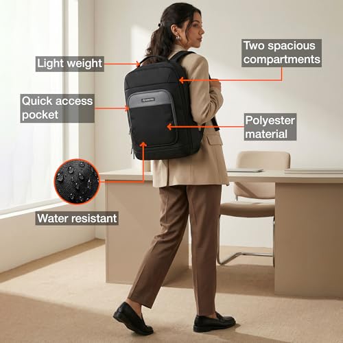 Image of Nasher Miles Corporate Backpack | Premium Laptop Backpack | Ideal for Office, College, School & Travel | Men, Women, Boys, Girls