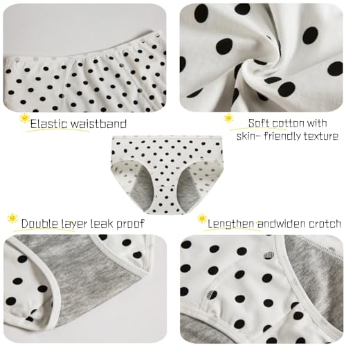 Demifill Teen Girls Period Underwear Cotton Soft Women Panties For Teens Briefs - Image 6