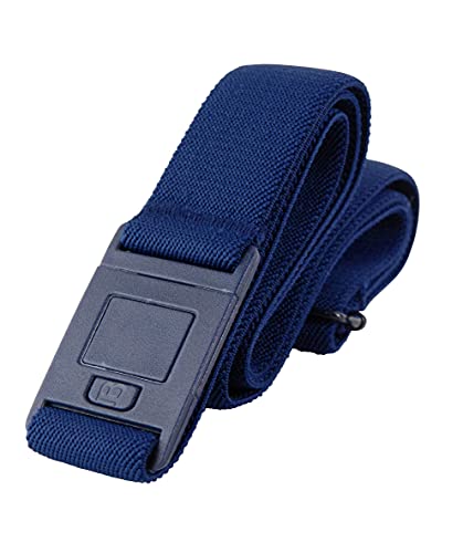 BELTAWAY Women’s Square Pack of 2 – Adjustable Stretch Belt, No-Show, Invisible Flat Buckle with Low Profile Design, Elastic Belt, & Durable, No-Bulge for Plus Sizes 16-4X – Colors: Black and Denim2
