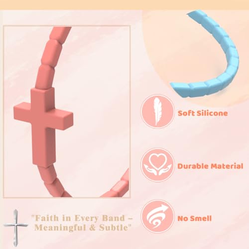 Silicone Cross Bracelets 12 Pack - image 4