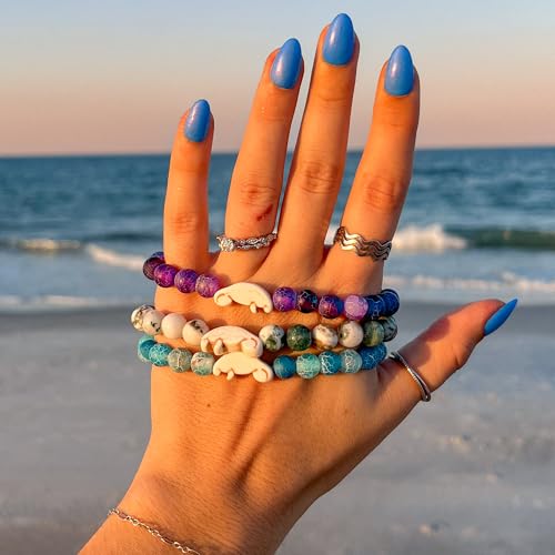 Fahlo Drift Bracelet Manatee Tracking Bracelet, Elastic, Supports Clearwater Marine Aquarium, one Size fits Most for Men and Women2