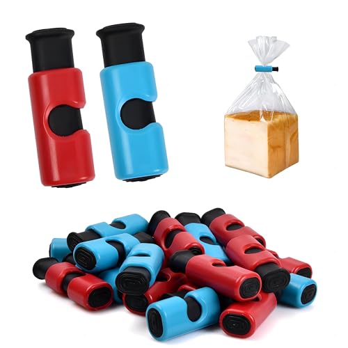 Lot de 20 clip d'étanchéité pour sacs de nourriture, clips colorés pour sceller les aliments