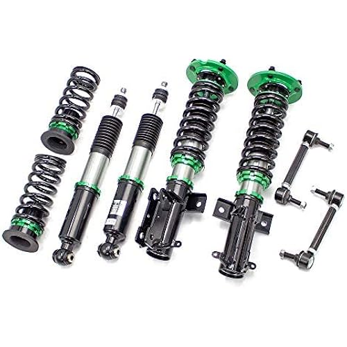 Brightt GSP-GPS-882 R9-HS2-078_1 compatible with Mustang 2005-10 Hyper-Street II Coilover Kit w/ 32-Way Damping Force Adjustment Lowering Kit by Rev9, 32 Damping Level Adjustment