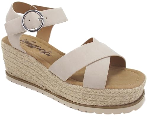 Jellypop Women's Cameo Espadrille Wedge Sandals