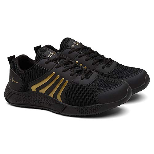 Kit 3 Pares Tenis Masculino Running Boost Super Leve - Vermelho/Dourado/Azul - 38