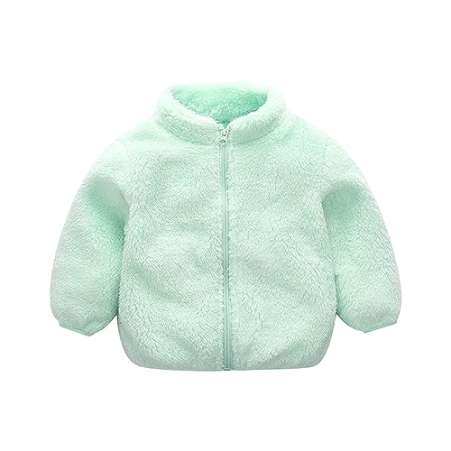 Kids Autumn Winter Snowsuit Toddler Girls Boys Autumn Winter Long Sleeve Thick Solid Color Plush Zipper Stand