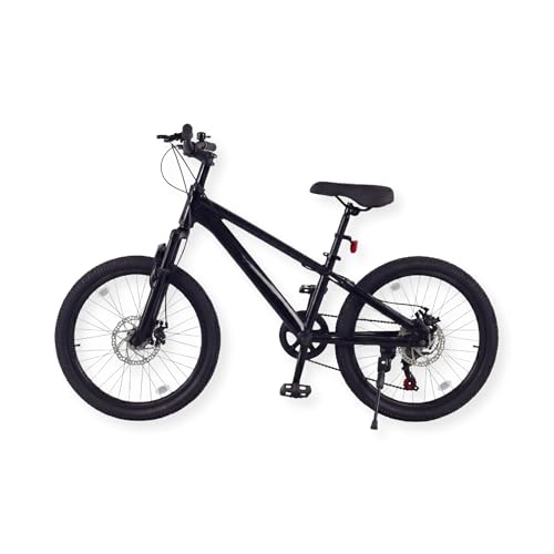 Buxibo - Vélo Laguna - VTT pour Enfants - Cadre en Alliage d'aluminium - 20 Pouces - Noir