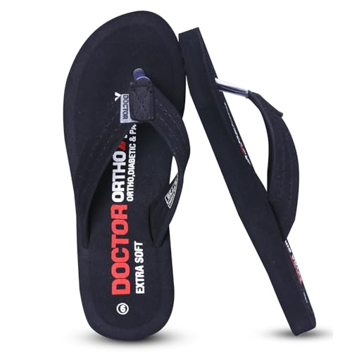 Image of DOCTOR EXTRA SOFT Thong Arch Support Ortho Slippers for Women|Orthopedic Diabetic & Stylish|Lightweight Comfortable & Casual|Pregnancy Anti-Skid Bedroom Daily Use House Flip-Flops Ladies & Girls D-15