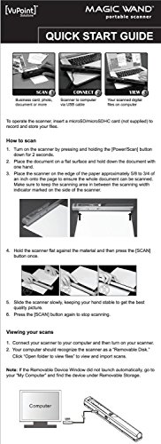 VuPoint Magic Wand Portable Scanner with Carrying Case & 8GB MicroSD Card - Thumbnail 7
