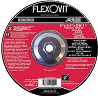 Flexovit A8353H Angle Grinder Grinding Wheel 9 X 1/4 X 5/8 (Metal)