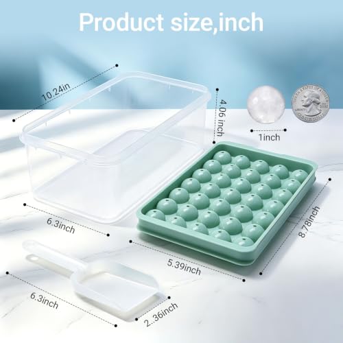 Molde redondo para hielo con tapa y caja 3 unidades miniatura 3