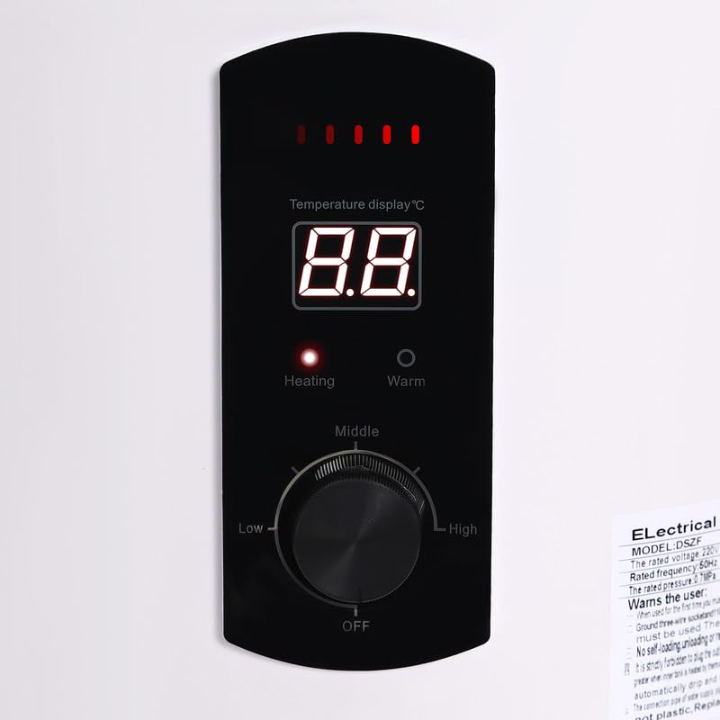 Calentador De Agua Eléctrico De 30 Litros Para Cocina Y Baño, Termo Eléctrico Compacto Con Indicador LED Y Control De Temperatura
