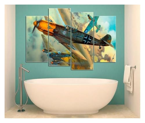 Affiche avion moderne pour habiller un mur vide de salon