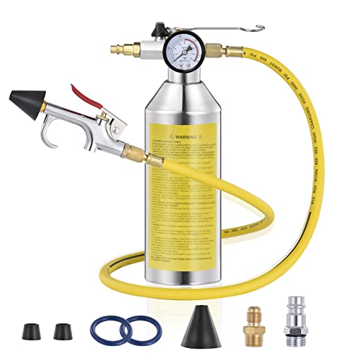 FOUR UNCLES AC Flush Kit - Air Conditioner System Cleaning Tool Set With Stainless Steel Canister And Nylon Hose & Flushing Spray Gun For R134a R12 - View #4