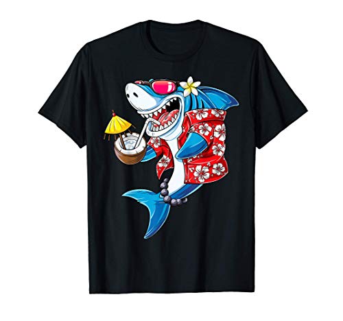 Shark hawaiian funny aloha hawaii beach jawsome gifts m…