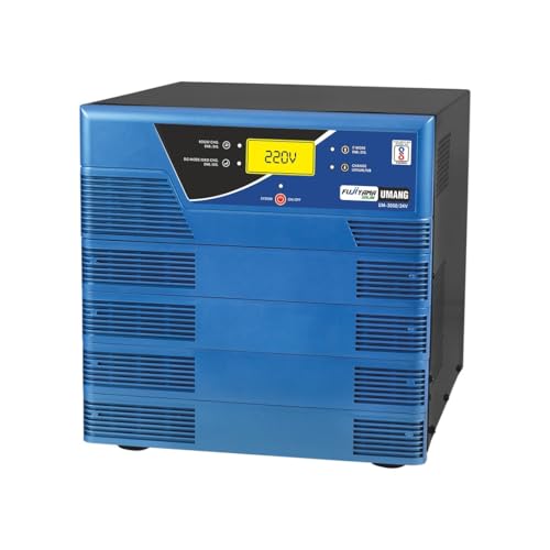 Image of Fujiyama Umang 3000VA /24 Solar Inverter | inbuilt PWM Solar Charge Controller | Pure Sine Wave | 36-Month Warranty | Hybrid, Smart Mode, LCD Display | for Home, Office & Shop (Umang 3500)