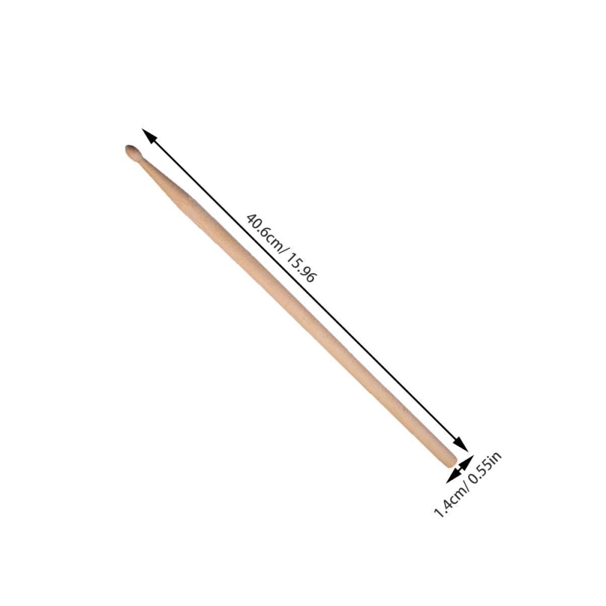 BESPORTBLE 2ensembles Baguettes De Batterie Érable Pour Baguettes Rythmiques Étui De Rangement Inclus