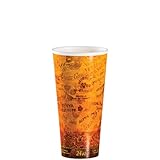 Dart 24U16ESC Foam Hot/Cold Cups, 24oz, Brown/Black (Case of 500)