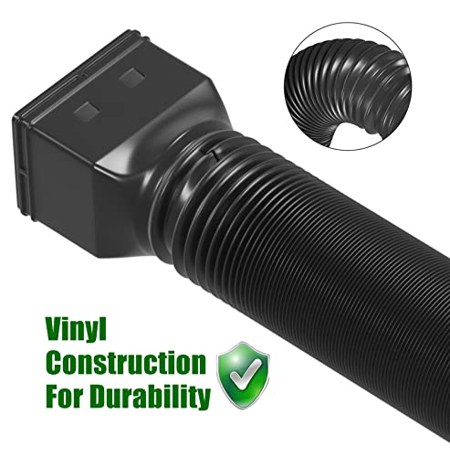 Yotody 2 Pack Rain Gutter Downspout Extensions Flexible,Down Spout Extender Diverter Extendable From 21 To 60 In,Screws For Included,Black #TOP4