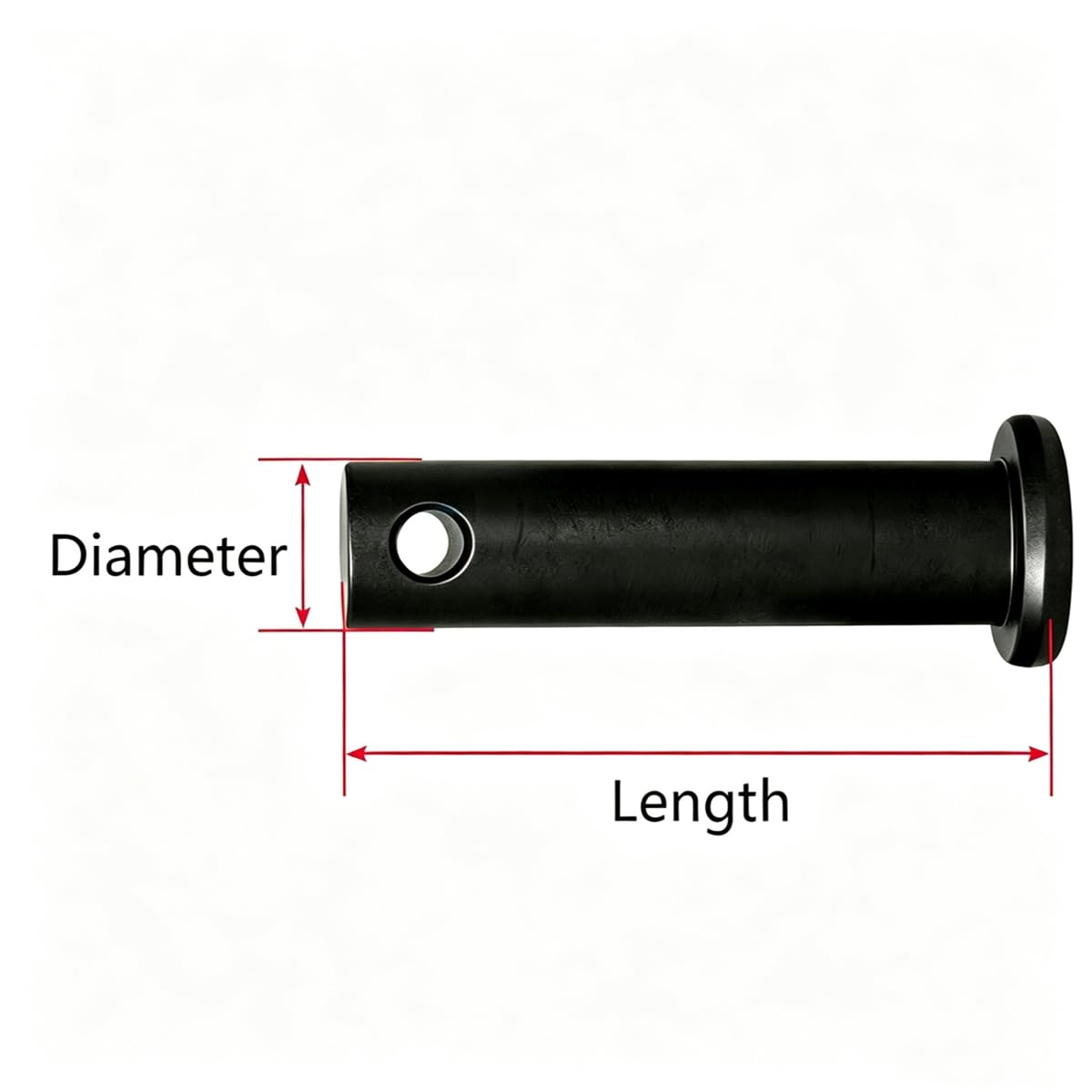 1 Pezzo Perno Cilindrico Posizionamento Acciaio al Carbonio 8.8, 50x150mm