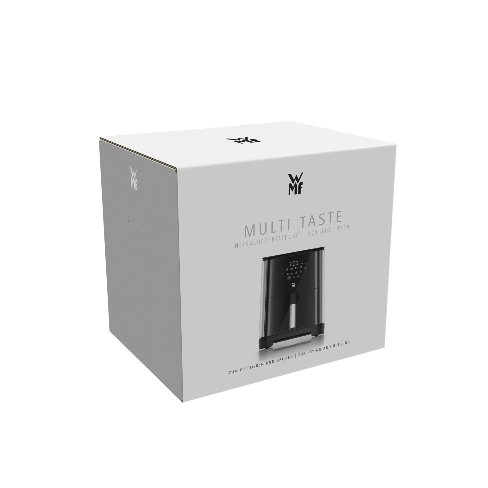 WMF Multi Taste Heißluftfritteuse, Airfryer, 1550 W, 4,6l für 2-4 Personen, gesundes Frittieren, Dörren, Grillen, Heissluftfriteuse mit 8 Programmen, 4,6 LIter Air Fryer, schwarz