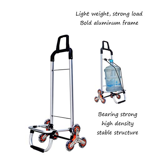 Einkaufstrolley Qualitäts-Aluminiumlegierungs-Einkaufswagen kann Treppen-Einkaufswagen-tragbaren faltenden Haushalts… – Bild 7