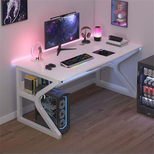 Modern Ink/Dove Grey Lumber/Stone Rectangular Computer Work