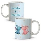 Taza de San Valentín Personalizada. Koalas enamorados. Regalo San Valentín. Parejas Regalos Originales. Koalas enamorados