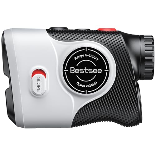 Télémètre laser de golf Bestsee avec FlagLock rapide et optique haute transmission 85%