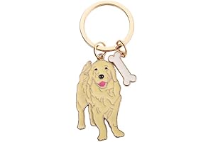 Adorable Golden Retriever Jewelry Keyring