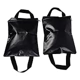 Tissting 2 Piezas Sacos Peso Lastre Portátil con Correas, Bolsa Estabilidad PVC para Deporte Entrenamiento Fijación Tienda Exterior