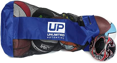 Unlimited Potential Mesh Equipment Bag - Adjustable, Sliding Drawstring Cord Closure. Perfect mesh Bag for Parent or Coach, Making it Easy to Transport and Keeping Your Sporting Gear Organized
