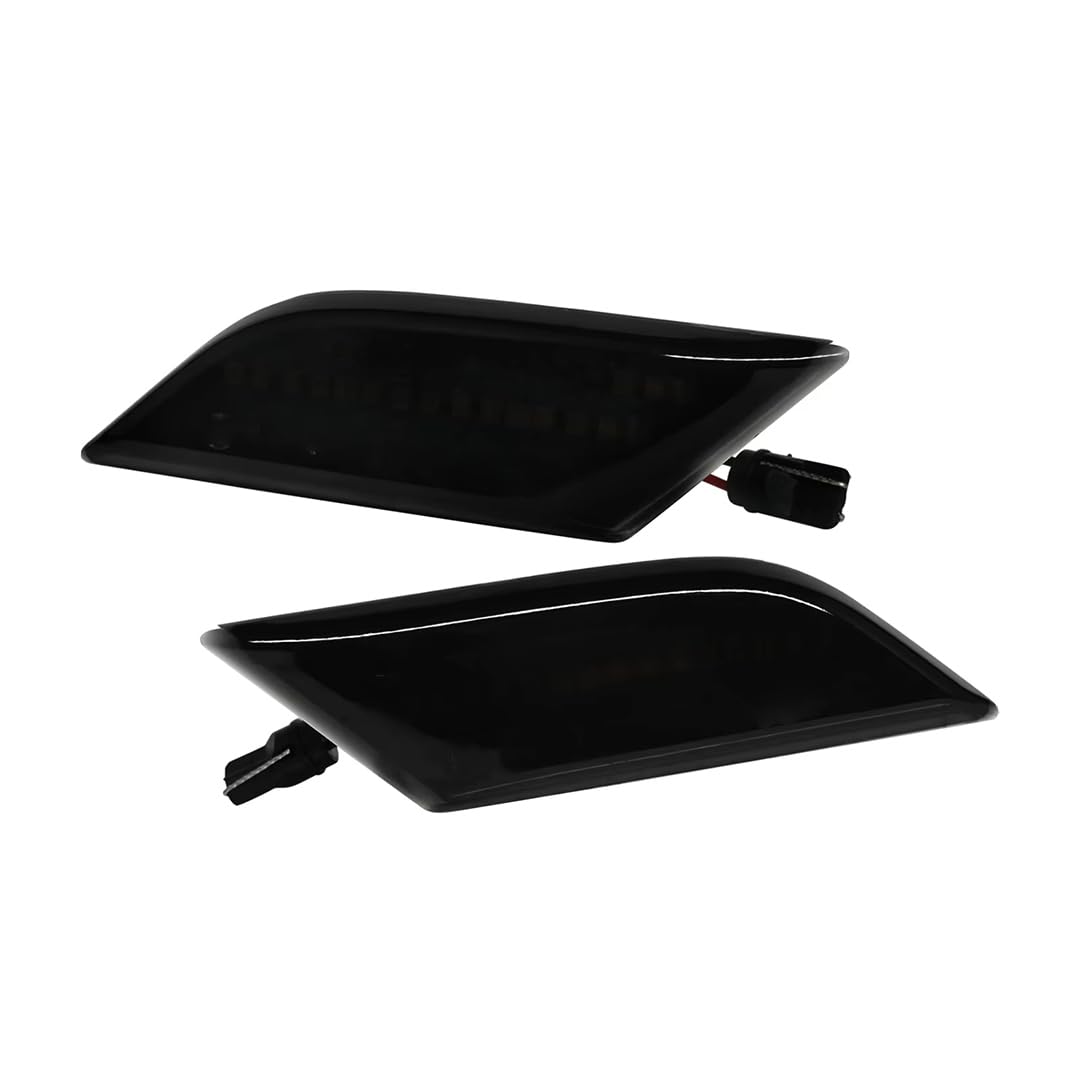 Rufutle Side Marker Lights for VW Transporter T6.1 2020, Black Smoked Lens Indicator Side Repeater Light