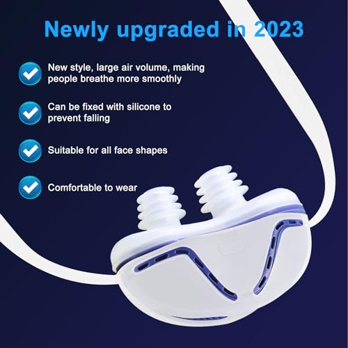 Anti Snoring Devices - Snoring Solution - Mini Anti Snoring Sleep Aid - Upgraded Variable Speed Mini Anti Snoring - Double Eddy Current Nasal Dilators - Blue - Thumbnail 4