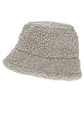 Zwillingsherz Teddy Bucket Hat - Fischerhut für Damen Herren Jungen und Mädchen Uni Unisex - Hochwertiger und Flauschiger Hut - perfekt geeignet für Frühling Sommer Herbst-HGR