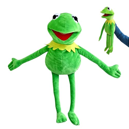 Kermit the Frog Puppet Frog Hand Puppet with Working Mouth 60cm Soft Hand Frog Stuffed Plush Toy The Muppets Show Frog Anime Puppets for Children & Adults Birthday Gift Ssurprise