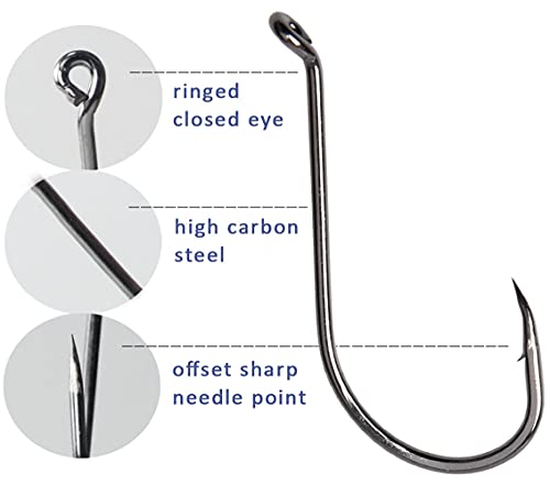 JSHANMEI Offset Octopus Circle Fishing Hooks #TOP17