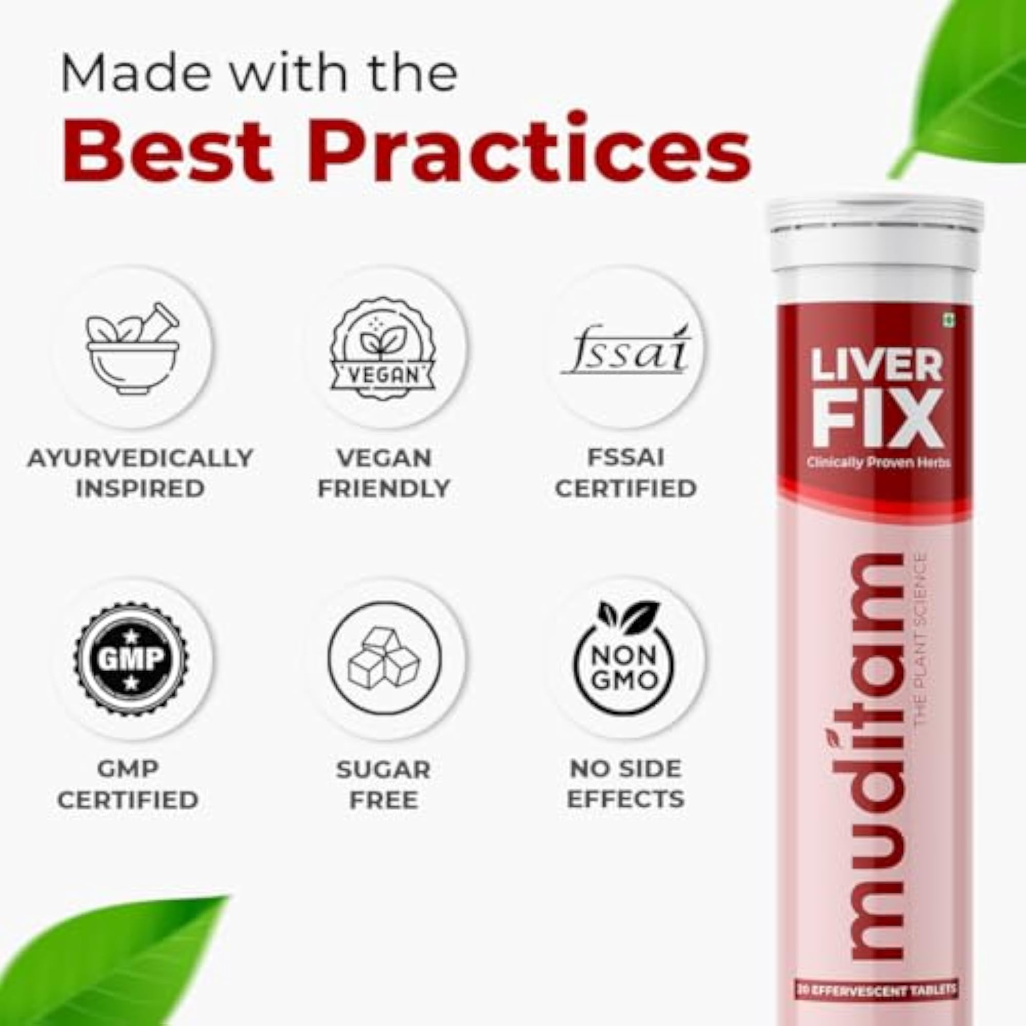 Muditam Ayurveda Liver Fix, Natural Detox Supplement
