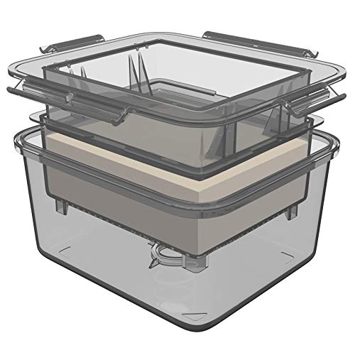 TOFIIGREM Tofu Press - Grey Tofu Presser Easily Removes Water from Tofu for Better Texture and Taste