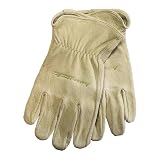 Forney, 53137, Hydra-Lock Pigskin Leather Driver Work Gloves, Men's Size Medium