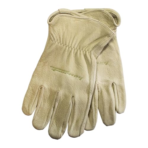 Forney, 53137, Hydra-Lock Pigskin Leather Driver Work Gloves, Men\'s Size Medium
