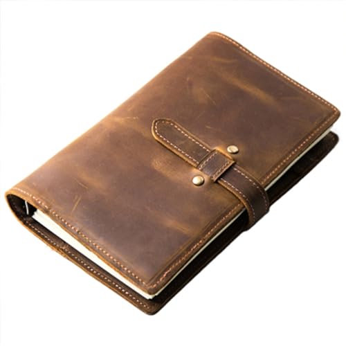 Carnet vintage A5 en cuir zippé pour protéger vos notes contre les pages cornées au bureau
