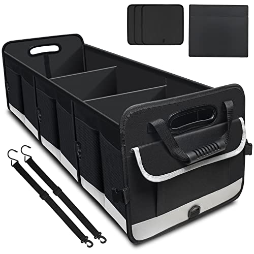 Aophy Trunk Organizer For Car, Car Storage Organizer With Non-Slip Bottom Strips, 95L Large Capacity Cargo Organizer For Suv, Truck, Sedan, Waterproof Portable Car Organizers For Women Men #TOP4