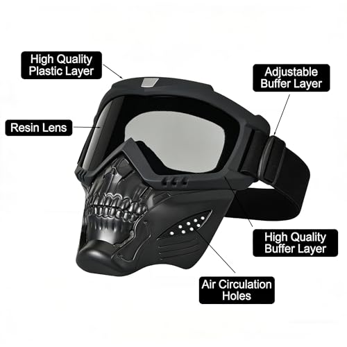 Image of Paintball Mask Anti Fog,Tactical Full Face Mask Ski Mask Goggles Detachable Adjustable,Motorcycle Riding Face Protection