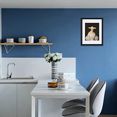 Vintage Framed Wall Art Decor, Portrait Kitchen Pictures Canvas Wall Art With Black Frame And Mat Bathroom Office Canvas Prints Wall Paintings Modern Artwork For Living Room Bedroom #TOP6