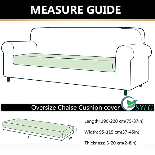 Housse extensible pour grand coussin de canapé afin de rénover un fauteuil usé