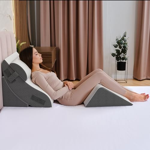 Kolbs 4pcs Orthopedic Bed Wedge Pillow Set for After...